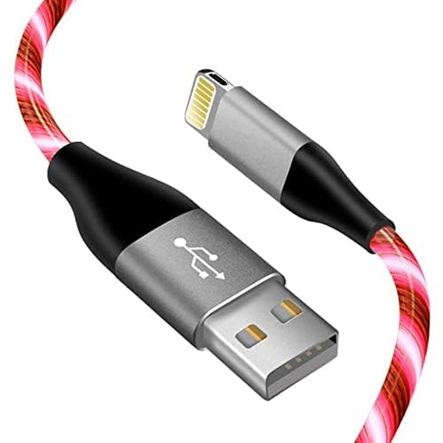 LED iPhone Light up Charger Cable, | Apple MFi Certified | USB A to Lightning Fast Charging Cord Compatible with iPhone 13 Pro Max 12 Mini 11 X XS...