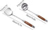 Wok Spatula & Ladle Tool Set, AOOSY 18/10 Stainless Steel Cooking Utensils, Wooden Handle Wok Utensils Soup Ladle 15 inches Set of 2...