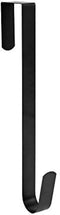 Sattiyrch 15" Wreath Hanger for Front Door,Sturdy Steel Wreath Door Hanger,Over The Door Hanger Hook (Black,1)...