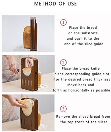 TCOTBE, Foldable Compact Bread Slicing Guide - Bake Slicer Cutter for Homemade Bread, Sandwiches...