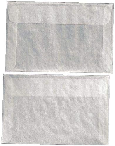 Guardhouse Glassine #7 Envelopes 4 1/8 x 6 1/4” 105 x 159mm Pack of 100...