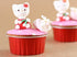 KEISEN 5oz 3 2/5" Set of 24 Disposable Aluminum Foil Cups 125ml for Muffin Cupcake Baking Bake Utility Ramekin Cup (red)...