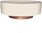 The HC Companies 6 Inch Round Capri Succulent Pot - Decorative Indoor Plastic Planter with Drainage, Vanilla Bisque...