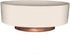 The HC Companies 6 Inch Round Capri Succulent Pot - Decorative Indoor Plastic Planter with Drainage, Vanilla Bisque...