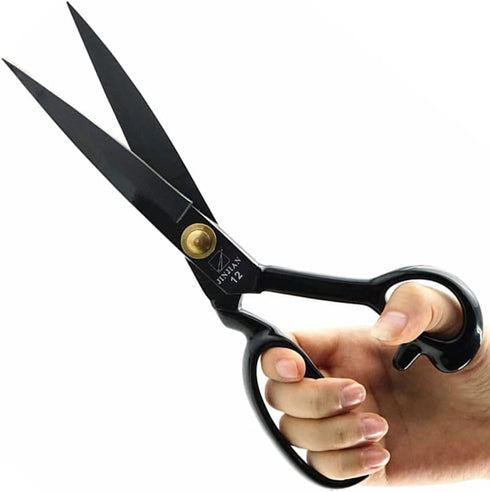 JINJIAN Sewing Scissors, 12 Inch Fabric Dressmaking Scissors Heavy Duty Shears Razor Sharp Cutting for Crafting, Tailoring, Thread Snips Included(...