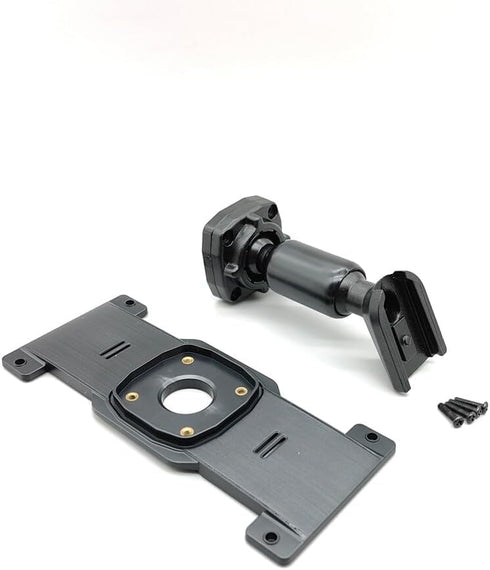 ikasus Rear View Mirror Back Plate Panel,ABS Car Interior Rearview Mirror Mount Bracket Mirror Dash Cam Mount Arm with Screw Set for Car DVR Inste...