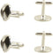 Men’s Cufflinks Cuff Links Button Cabochon Blank Trays Frame for DIY Craft...