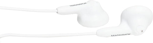 Magnavox MHP4820-WH Gummy Earbuds in White | Available in Pink, White, Black, Blue, & Teal | Earbuds Gummy | Extra Value Comfort Stereo Earbuds | ...