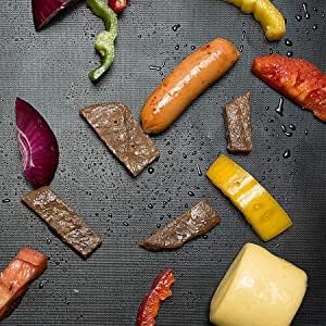 Grill Mats for Outdoor Grill Set of 6 Black Grilling Mats Grill Tools BBQ Accessories Non-Stick Heavy Duty Teflon Grill Sheets for Charcoal Grill ...