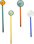 4pcs coffee spoon Coffee Spoons Glass Dessert Spoon Sugar Stirring Spoon Long Handle Teaspoon Ice Cream Spoons Honey Cake Spoon for Specialty Appe...