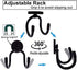 Magnetic Headset Holder up to 1 kg(2 lbs), Adjustable Headphone Holder Headphone Hanger Stand Headphone Hook for Computer/Gaming Headsets, Headpho...