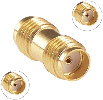 10pcs Antenna Adapter SMA Female to SMA Female Connector Coupler Barrel Adapter Converter for Antenna Radio(F10-10)...