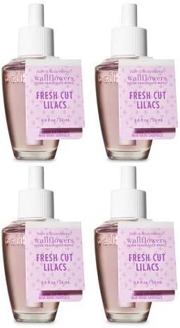 Bath and Body Works 4 Pack Fresh Cut Lilacs Wallflowers Fragrance Refill. 0.8 fl oz....
