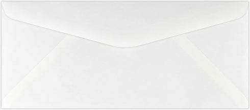 LUXPaper #10 Business Double Window Envelopes | Security Tint | 4 1/8" x 9 1/2" | White | 24lb. Text | 50 Qty...
