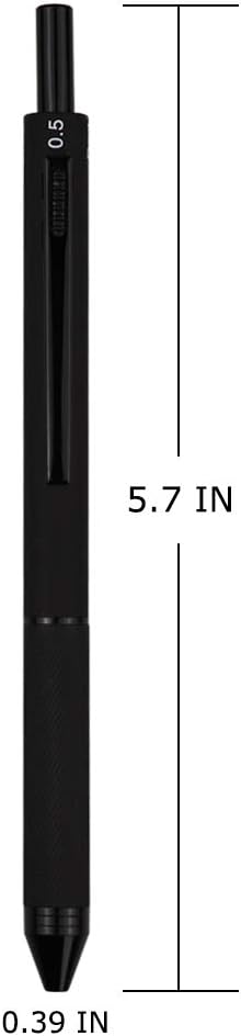 DUNBONG 4 in 1 Multicolor pen, Metal Cased Multifunction Pen, 0.5mm Mechanical Pencil, Red Ball Pen, Blue Ball Pen and Black Ball Pen, 1-Count (Bl...