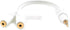 Topzone 4 inch 2.5mm Stereo "Y" Cable: 2.5mm Stereo Plug to two 2.5mm Jacks...