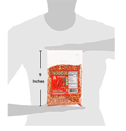 JHC Extra Hot Crushed Thai Chili Pepper, Spicy Pepper Flakes, 7 Ounce / 200gram, Product of Thailand...