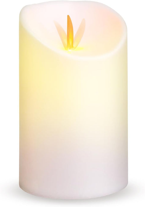 Novelty Place Flickering LED Candles, Lifelike Swinging Flame Battery Powered Realistic Flameless LED Candle - Warm White...