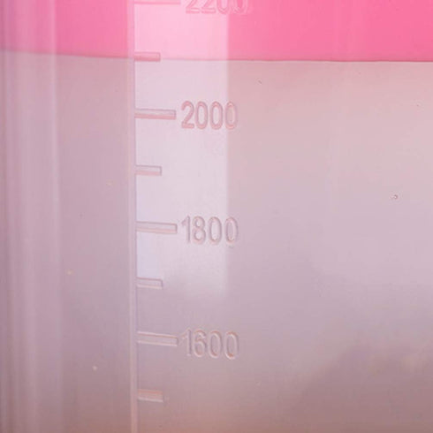 Housoutil 1PC Plastic Large Water Pitcher with Lid, 4L/ 140oz Carafes Mix Drinks Water Jug, Plastic Straining Pitcher Round Lid for Hot/Cold Lemon...