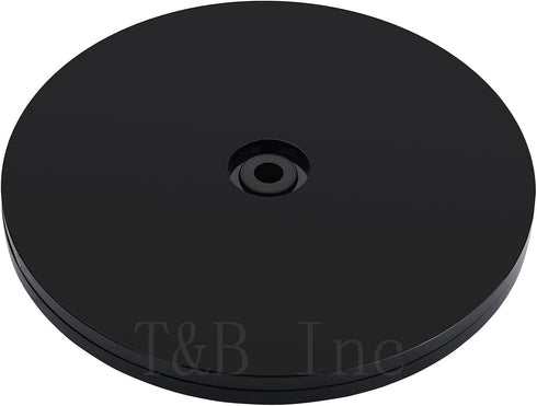 TamBee 6 inch Lazy Susan Turntable Organizer Acrylic for Spice Rack, Cake, TV, Laptop, Crafts, Kitchen, Cabinet, Pantry Decorating Black...