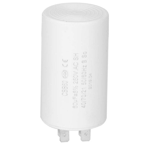 CBB60 Run Capacitor, AC 250V 60uF Motor Run Start Capacitor Frequency 50/60Hz 2 Pin for Motor Air Compressor...