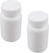 Othmro PE Plastic Lab Chemical Reagent Bottles 2pcs, 200ml/6.8oz Wide Mouth 42mmID Round Sample Liquid Storage Container Sealing Bottles White wit...