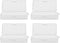4 Packs Small Plastic Boxes,Clear Plastic Storage Container Bins with Latching Lids,Stackable Craft Box Containers for Craft Supplies and Little B...