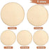 450 Pieces Unfinished Wood Slices Round Wooden Disc Circles Wooden Circles for Crafts Wood Cutouts Christmas Ornaments for Craft and Decoration, 5...