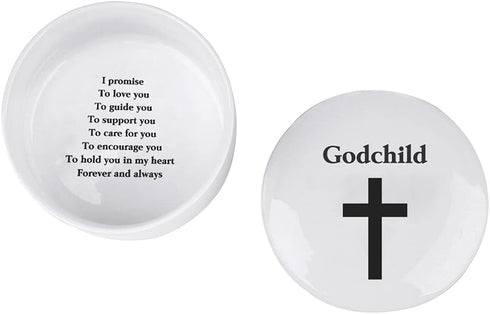 Baby Baptism/Dedication/Christening Keepsake Baptism Gift for Boy Girl from Godparents, Precious Moments Girl Boy With Praying Cross, Godchild, Ba...
