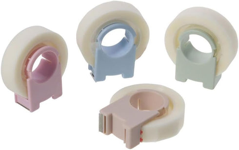 4 Pack Invisible Tape with Mini Dispenser Set, Writable Transparent Tape, Portable Repairing Dispensered Rolls...