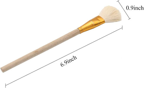 Gilding Brush, Goat Hair Brush, Leaf Sweeper, Paint Brush for Edible Gold Leaf, Gold Flakes, Gold Leaf Sheets (Type2 &Type7...