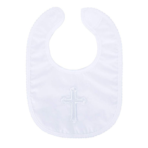 Infant Baby Boys' Girls' Christening Baptism Embroidered Cross Bib and Socks for Outfits...