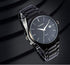 CURREN Men's Watches Classic Black/Silver Steel Band Quartz Analog Wrist Watch with Date for Man...