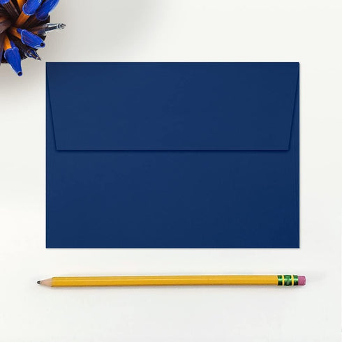 LUXPaper A7 Invitation Envelopes | Peel & Press | 5 1/4" x 7 1/4" | Navy Blue | 80lb. Text | 50 Qty...