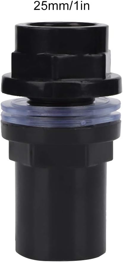 GLOGLOW 5Pcs/Set Aquarium Tubes Connectors, Aquarium Hose Adapter PVC Aquarium Water Pipe Joint Straight Tube Connector Fish (25mm) Air Pump Acces...