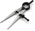 6 Inch Leather Compass Adjustable Lockable?Leather crafts Tools?Professional Compass for Geometry?Compass Drawing Tool (silvery 6 Inch)...