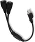 Power Cord Extension Splitter NEMA 5-15P 2 X NEMA 5-15R with 18AWG 2 Way Power Cord Splitter 3 Prong 1 to 2 Outlet Power Cable Strip for Kitchen H...
