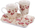 Pimpernel Sara Miller London Flamingo Mug & Tray Set, 8.5" L x 4.5" W, Melamine, Dishwasher Safe, Elegant Flamingo Design, Great for Tea or Coffee...