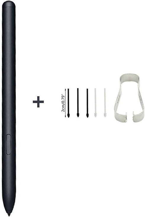 Tab S7 / S7+ S Pen Replacement Stylus Pen for Samsung Galaxy Tab S7 / S7 Plus/ S7 FE (EJ-PT870) + Tips/Nibs (Without Bluetooth) (Black)...