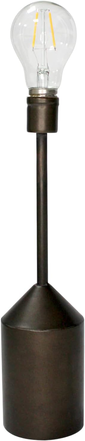 Cordless Table Lamp 5000mAh Battery LED Desk Lamp Minimalist Design Metal Table Night Light with Art LED Bulb, for Restaurant/Bedroom/Bars/Outdoor...