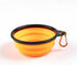 Collapsible Pet Feeder, Silicone Material, Suitable for Cats and Dogs, Outdoor Use...