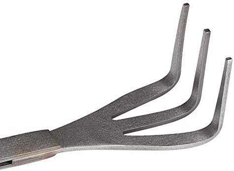 Fdit 2 in 1 Stainless Steel Bonsai Tools Gardening Tool Root Rake Tweezers for Bonsai Planter...