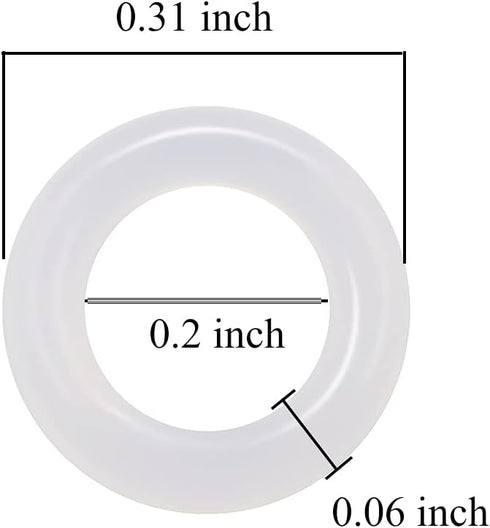 120Pcs Clear Rubber O-Ring Switch Dampeners Keycap white for Cherry MX Key Switch Keyboards Dampers...