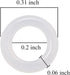 120Pcs Clear Rubber O-Ring Switch Dampeners Keycap white for Cherry MX Key Switch Keyboards Dampers...
