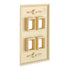 Cmple - 4 Port Keystone Wall Plate 1 Gang Wall Plate with Standard Size Ethernet Wall Plate Keystone Jack Insert Wall Plates - Ivory...