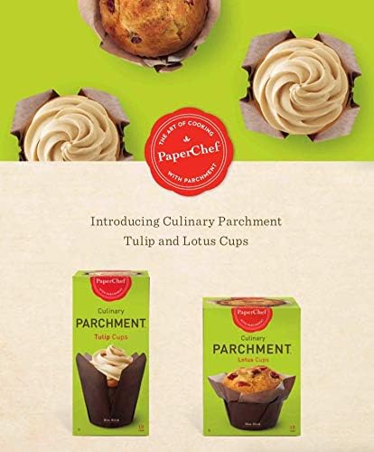 Parchment Lotus Baking Cups - Easy Release, Non-Stick Paper - 12 count...