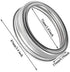 20pcs Rust Resistant Silver Mason Jar Replacement Rings, 87mm Wide Mouth Bands for Canning Lids, Storage (20pcs)...
