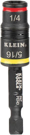 Klein Tools 32931 3-in-1 Impact Socket Set, Flip Socket with 2 SAE Hex Driver Sizes and 1/4-Inch Bit Holding Feature, Impact Rated...