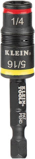 Klein Tools 32931 3-in-1 Impact Socket Set, Flip Socket with 2 SAE Hex Driver Sizes and 1/4-Inch Bit Holding Feature, Impact Rated...