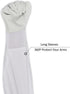 Mr.Bee Beekeeping Supply Goatskin Leather Beekeeper Gloves with Vent Long Canvas Sleeve & Elastic Cuff M...
